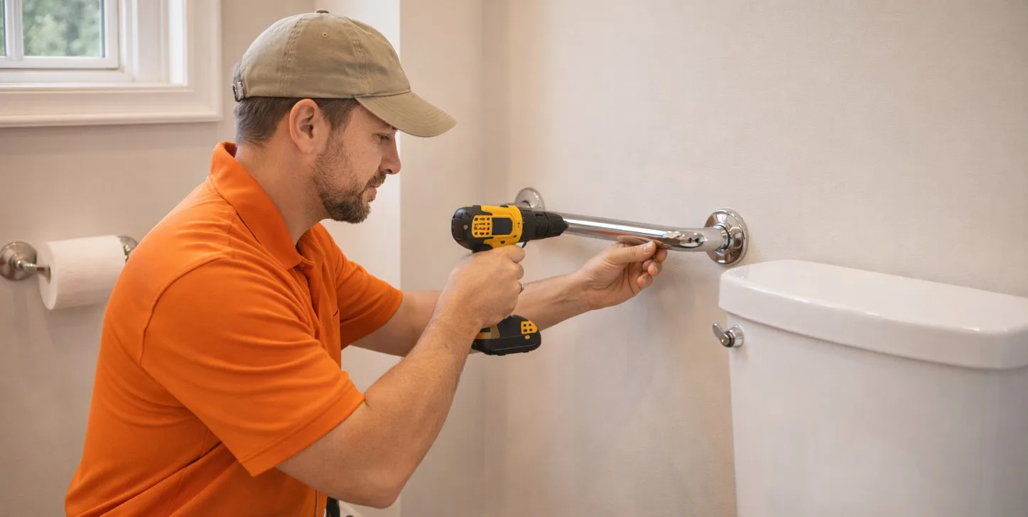 Grab bar and handrail installation in the DFW Metroplex