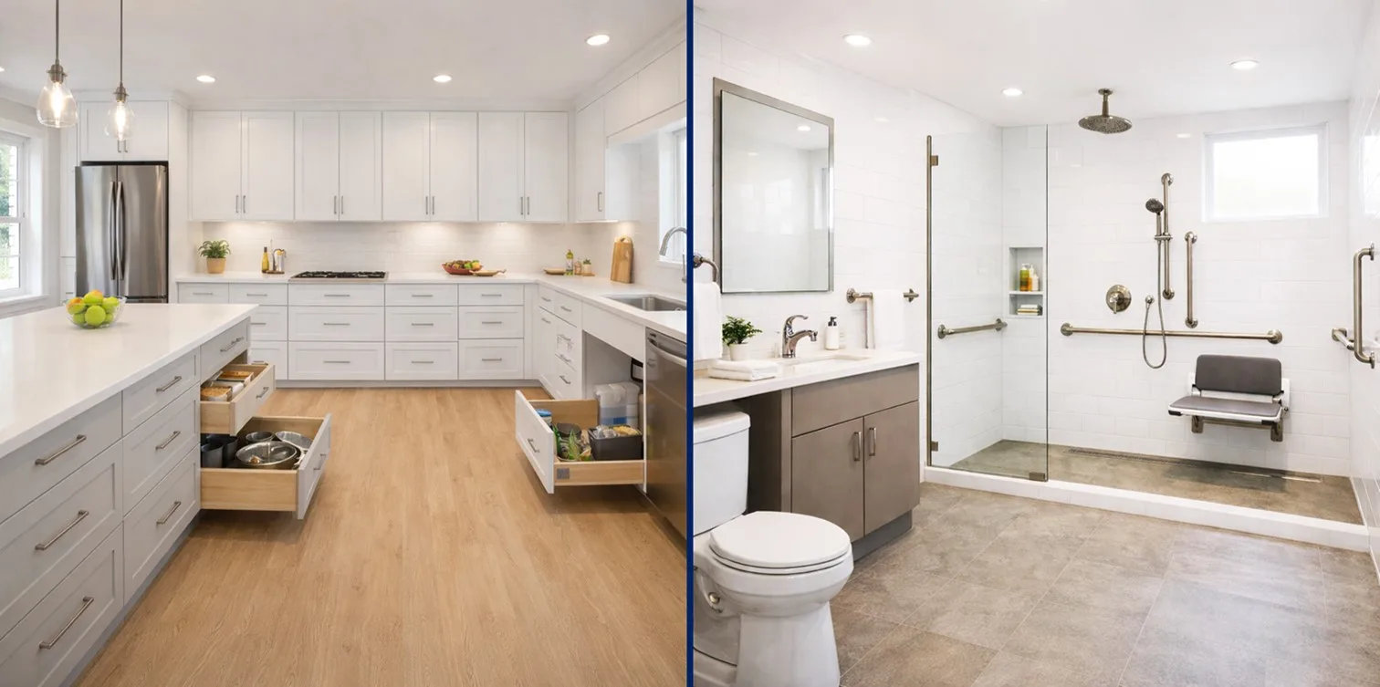Kitchen and bathroom accessibility modifications in the DFW Metroplex