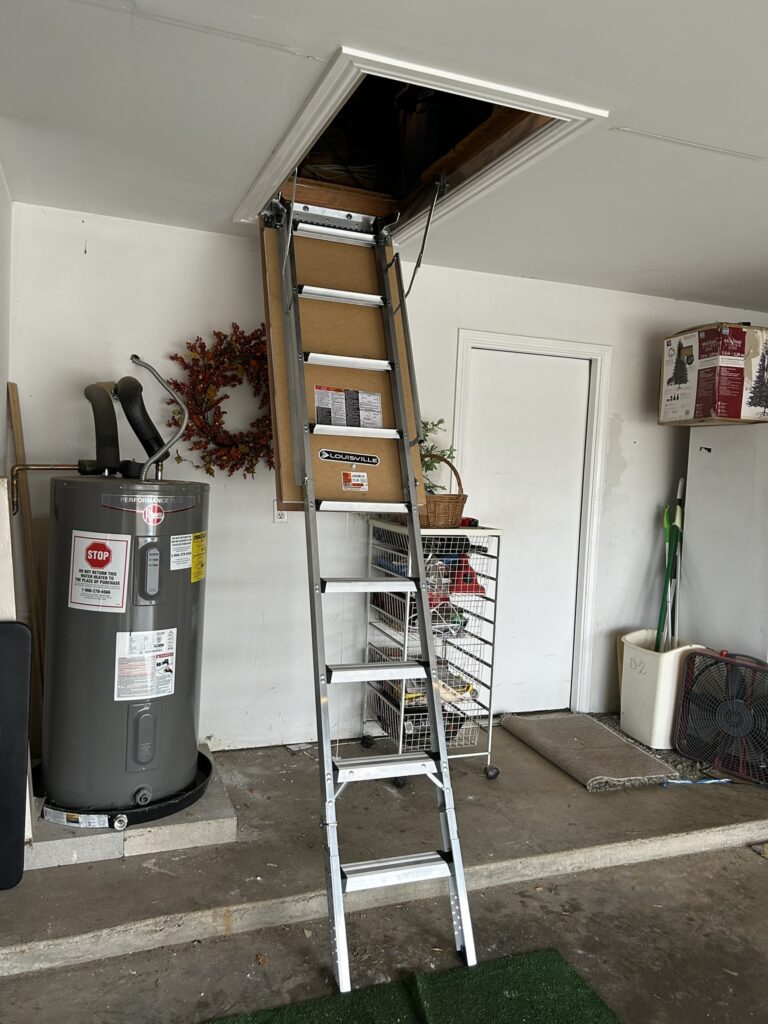 Attic ladder replacement job — ServiceBeaver DFW